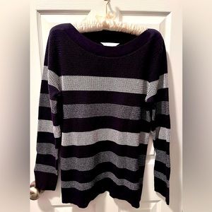 Market & Spruce Black and White Sweater - Size Large
